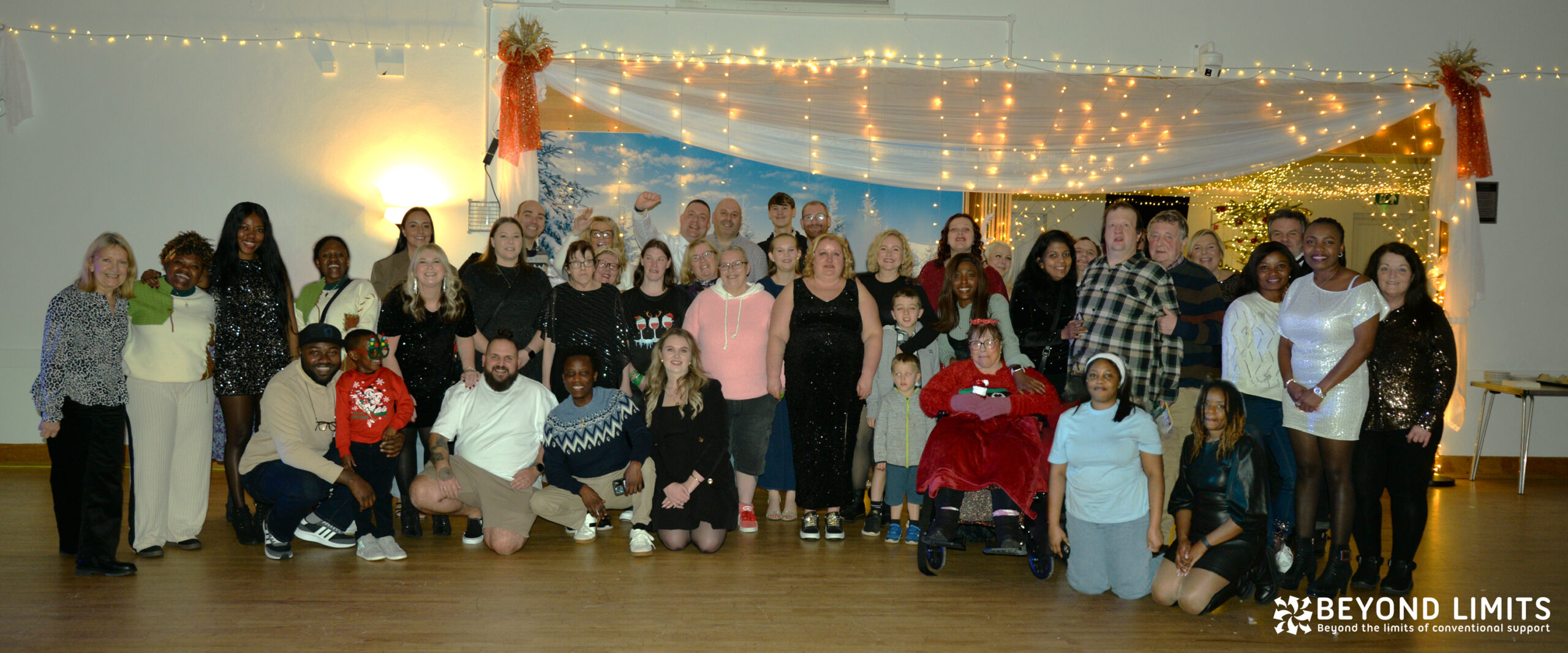 staff and people we support group photo